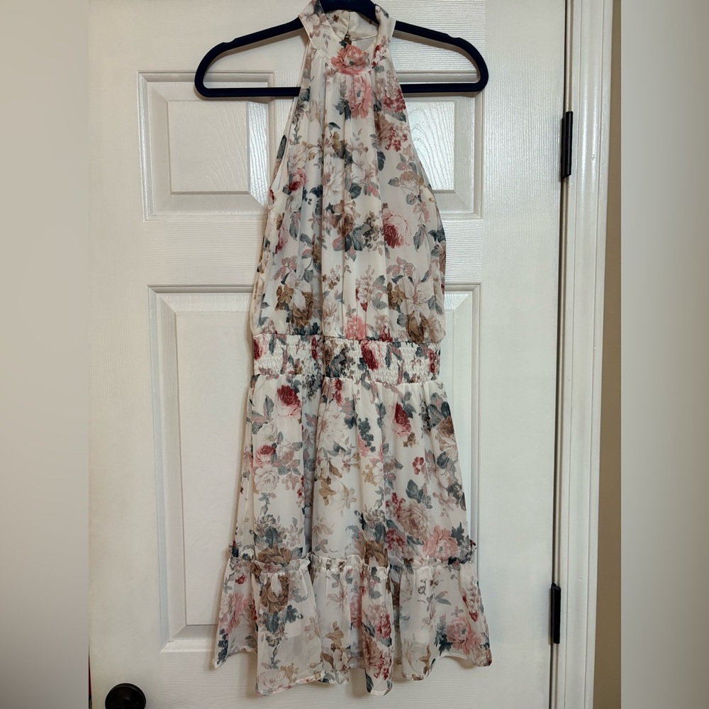 Boutique Floral High Neck Dress size S